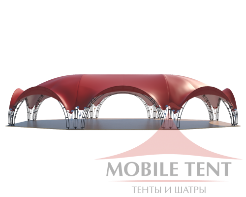 Арочный шатёр 21х15 — 287 м² Схема 1