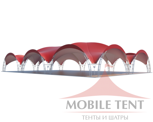 Арочный шатёр 24х16 — 384 м² Схема 3