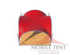 Арочный шатёр 5х5 — 25 м²(V) Схема